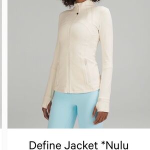 Lululemon Define Jacket Nulu Bone Size 10